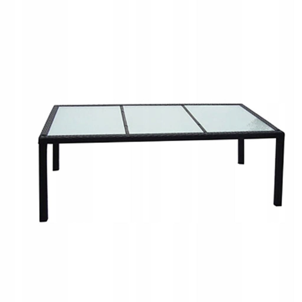 Garden furniture set rattan black 9 el. HIGH QUALITY I recommend Manufacturer VidaXL