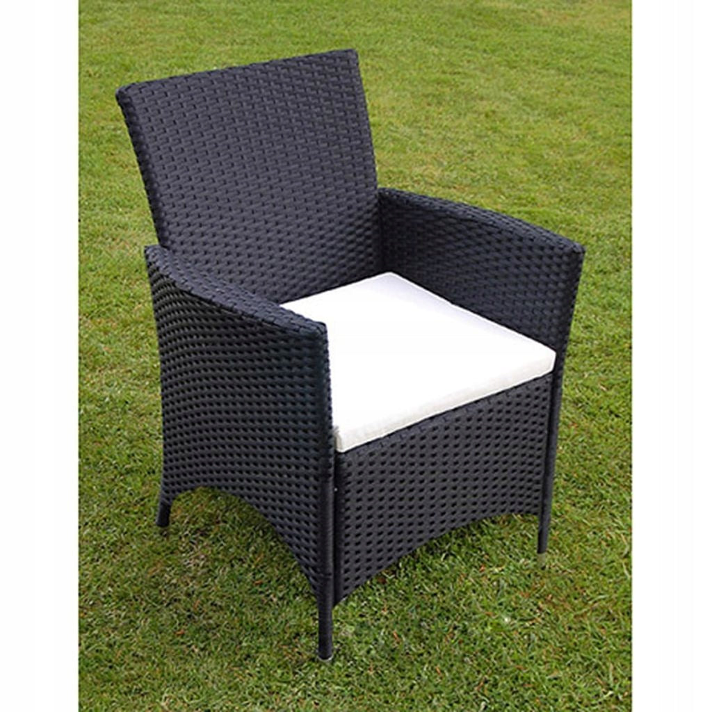 Garden furniture set rattan black 9 el. HIGH QUALITY I recommend Manufacturer code 43118