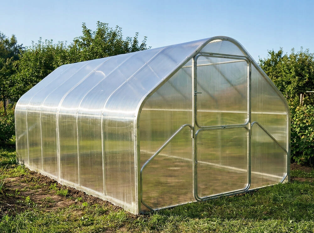 Garden greenhouse 2,75x4m POLYCARBONATE 4mm Profile 40x20mm GALVANIZED Cottage Packaging status original