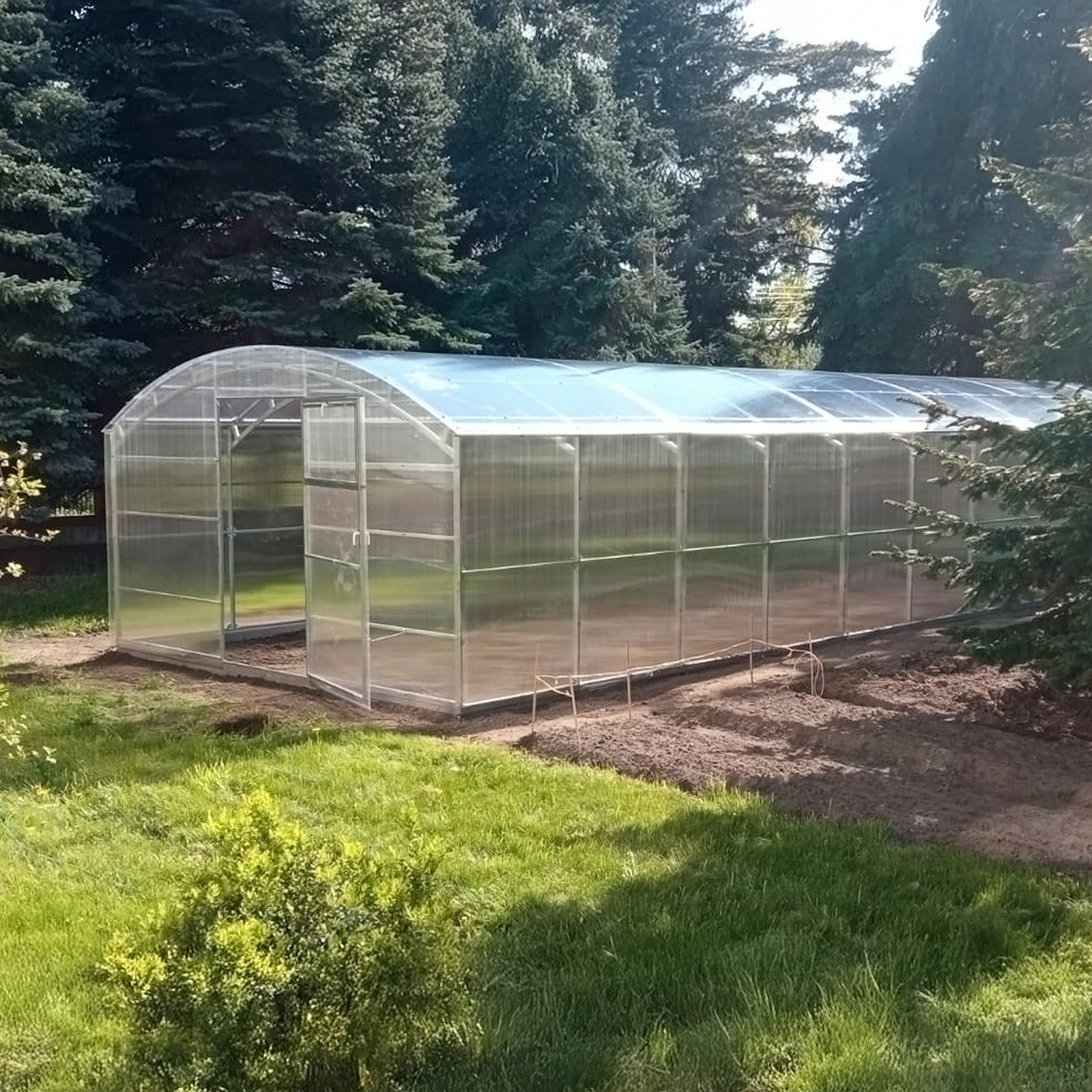Garden greenhouse Botanic Farmer Polycarbonate 4mm 4x4 m galvanized Width 4 m