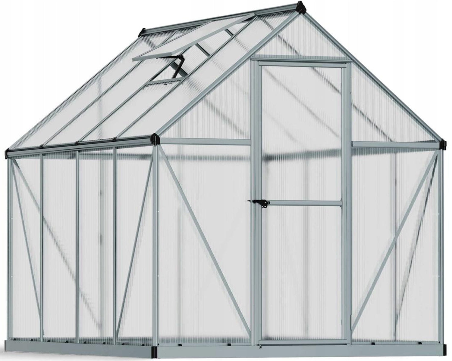 Garden greenhouse Palram 246 cm x 185 cm x 208 cm polycarbonate strong