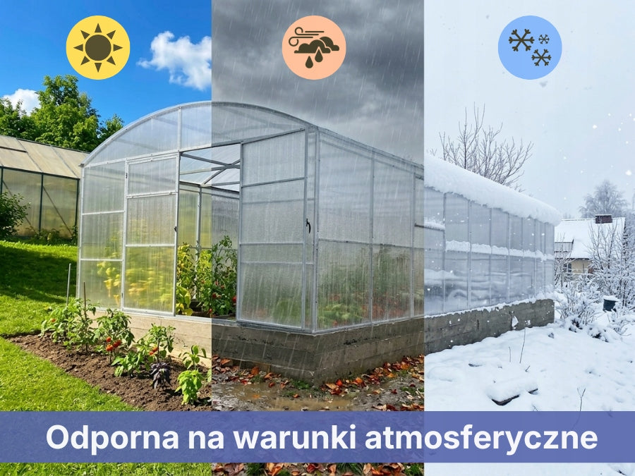 Garden greenhouse polycarbonate Hestia 4x8 m straight walls p 40x20mm + PW 6mm Packaging status original