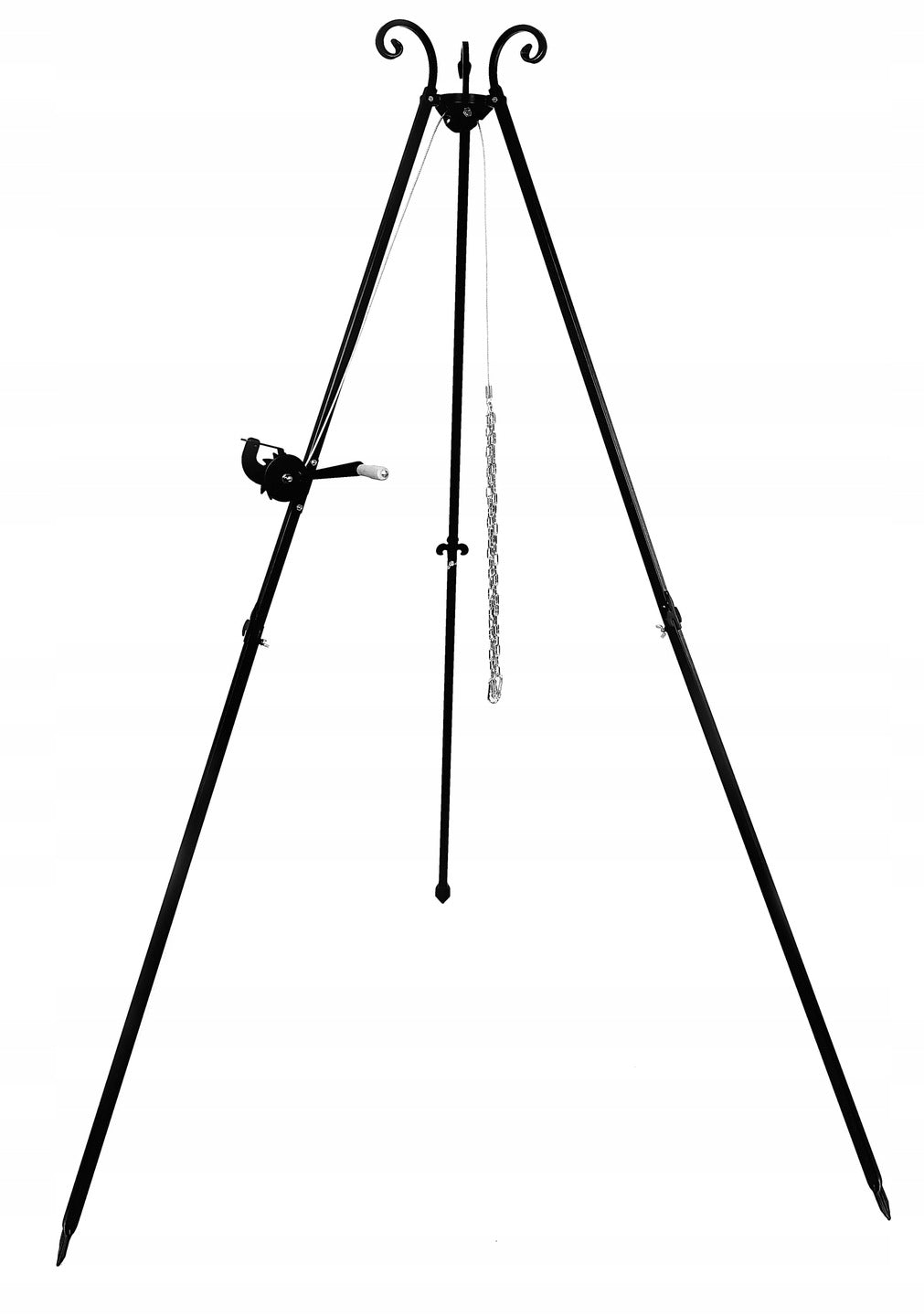 Garden grill tripod 210 cm grate 80 cm stainless INOX set XXL Manufacturer code tr21ru80n