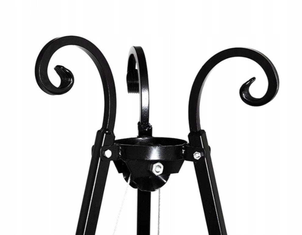 Garden grill tripod 210 cm grate 80 cm stainless XXL Grate diameter / width 80 cm