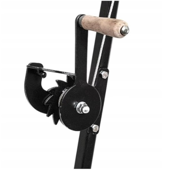 Garden grill tripod 210 cm grate 80 cm stainless XXL Material steel