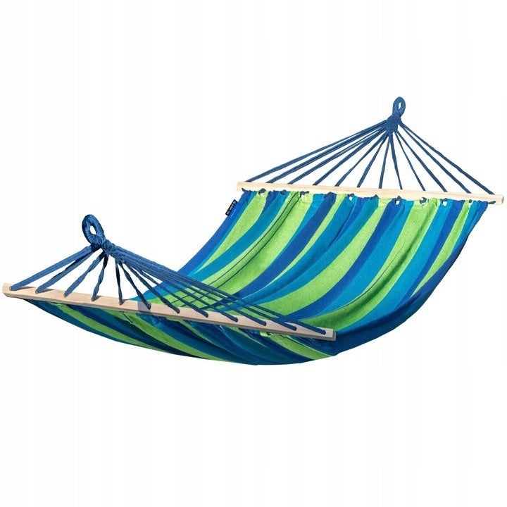 Garden hammock ACADIA 200x120 green with crossbars POTENZA
