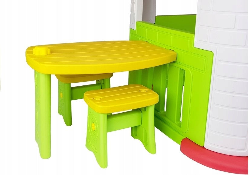 Garden house with children's table Lean 5515 160 x 115 cm Kind plastic