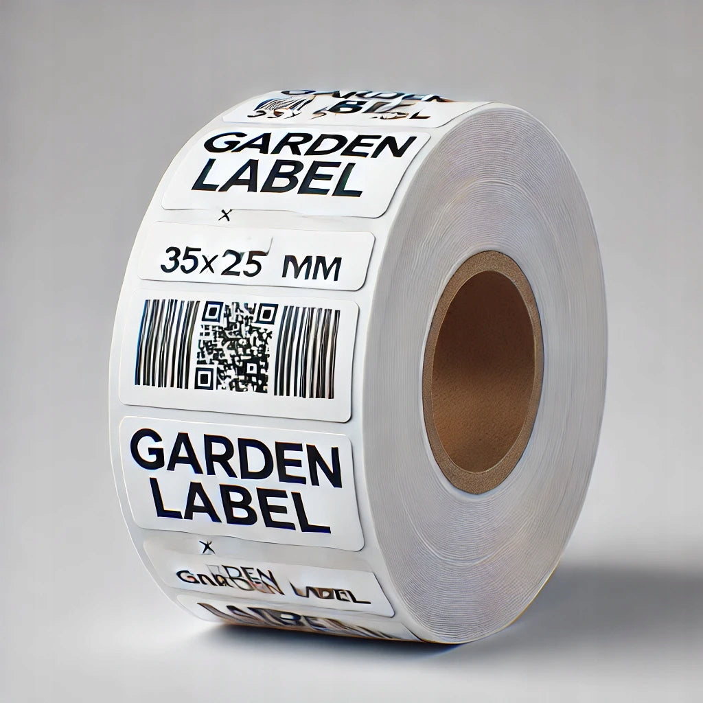 Garden labels 35x25 mm, self-adhesive, PP foil, roll 1000 pcs. Brand Garden Label