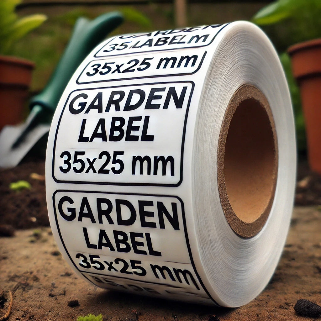 Garden labels 35x25 mm, self-adhesive, PP foil, roll 1000 pcs. Number of pieces 1000 pcs