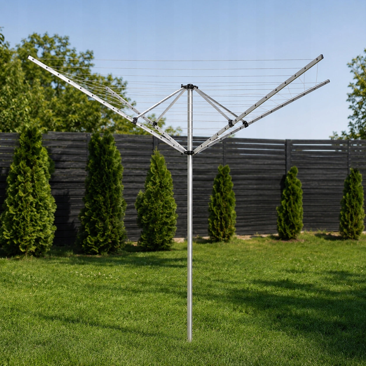 Garden laundry dryer outdoor swivel underwear 4 arms 50 m Brand Kadax