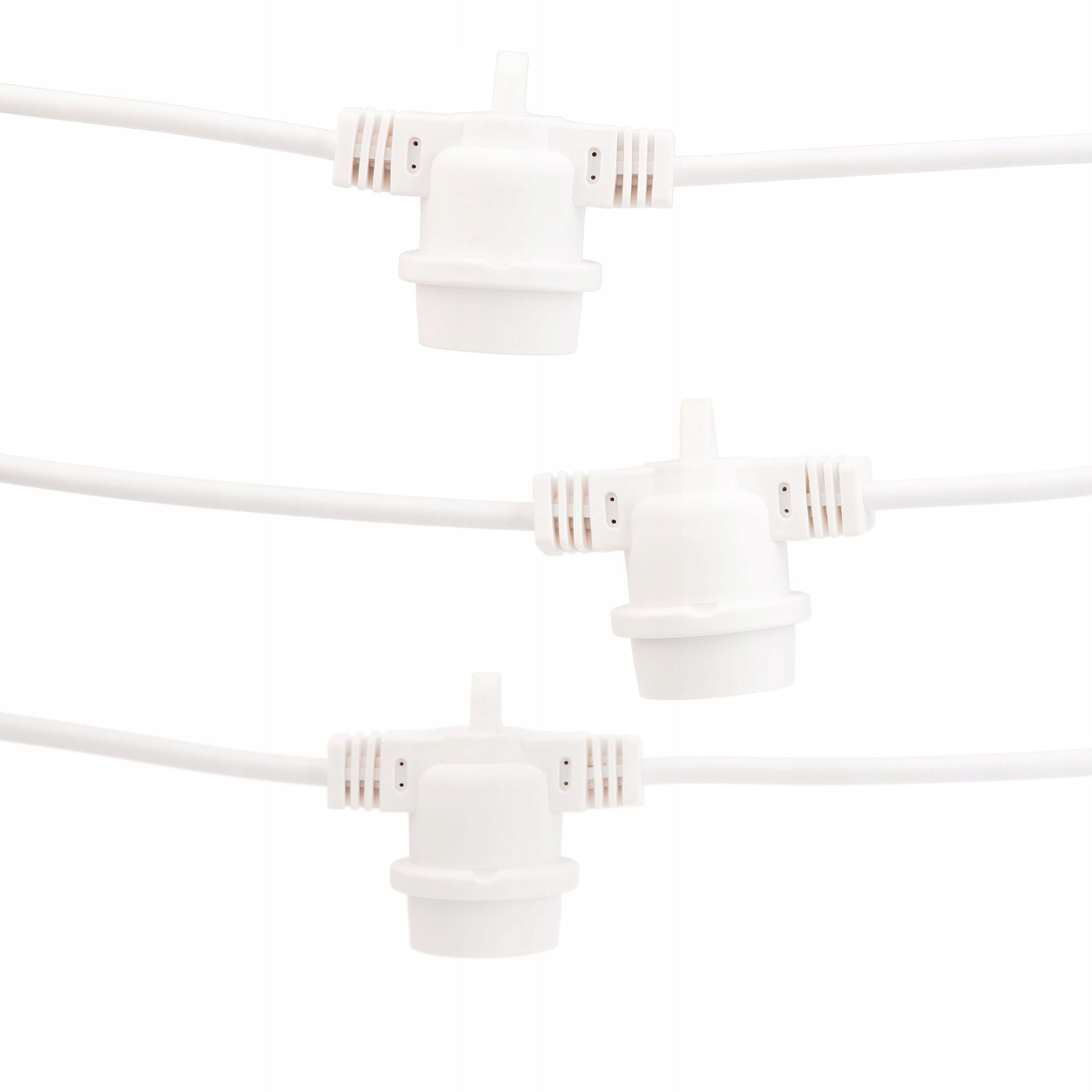 Garden light garland 50m 100 fixtures white