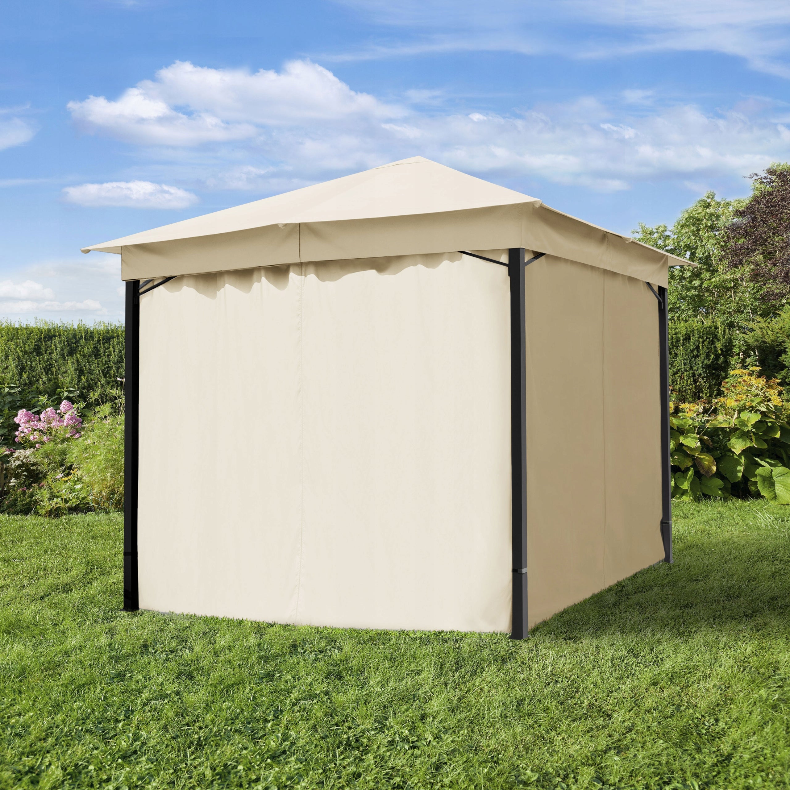 Garden pavilion 3x3 m Sunset Classic champagne Manufacturer no brand