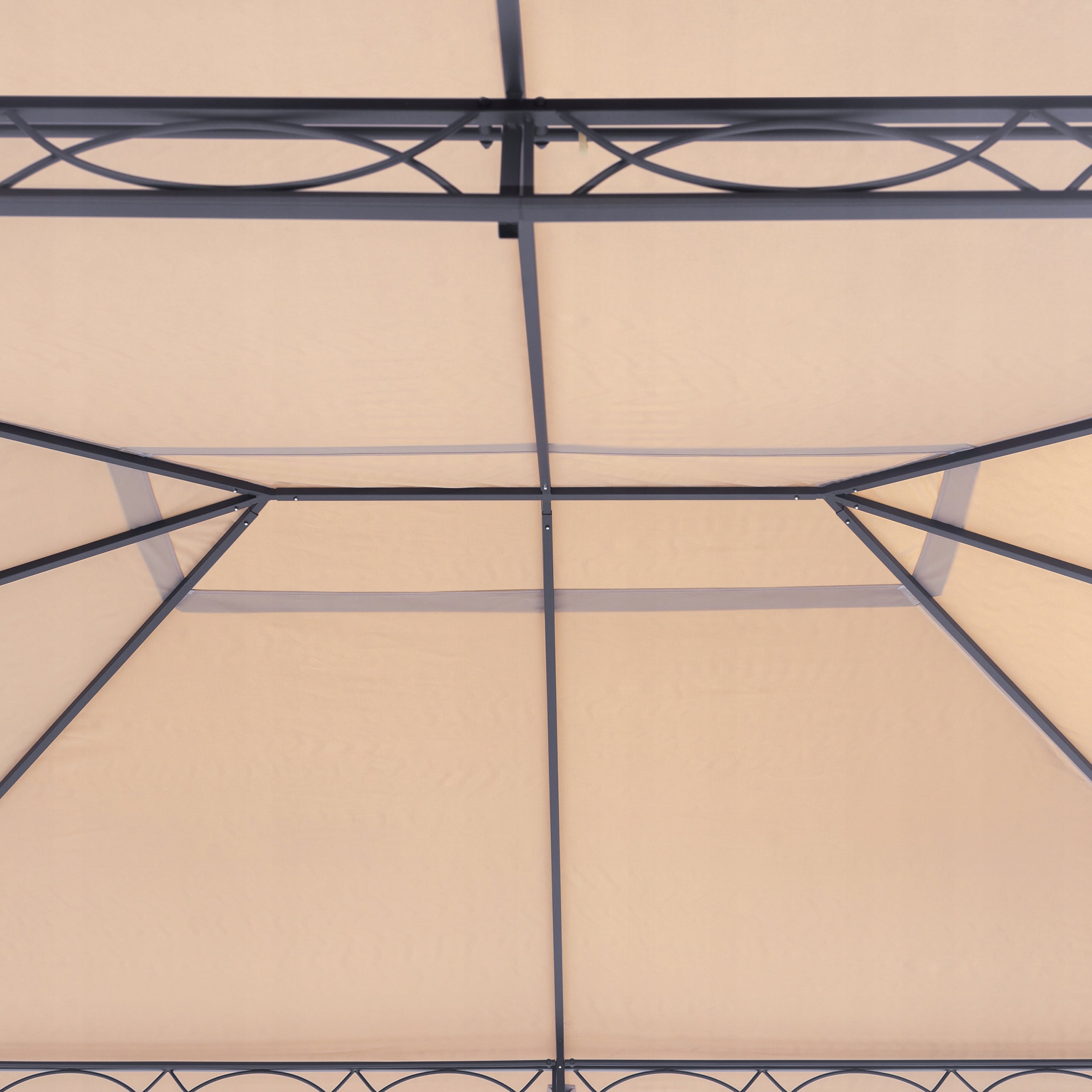 Garden pavilion 3x4 m Premium champagne Width 4 m