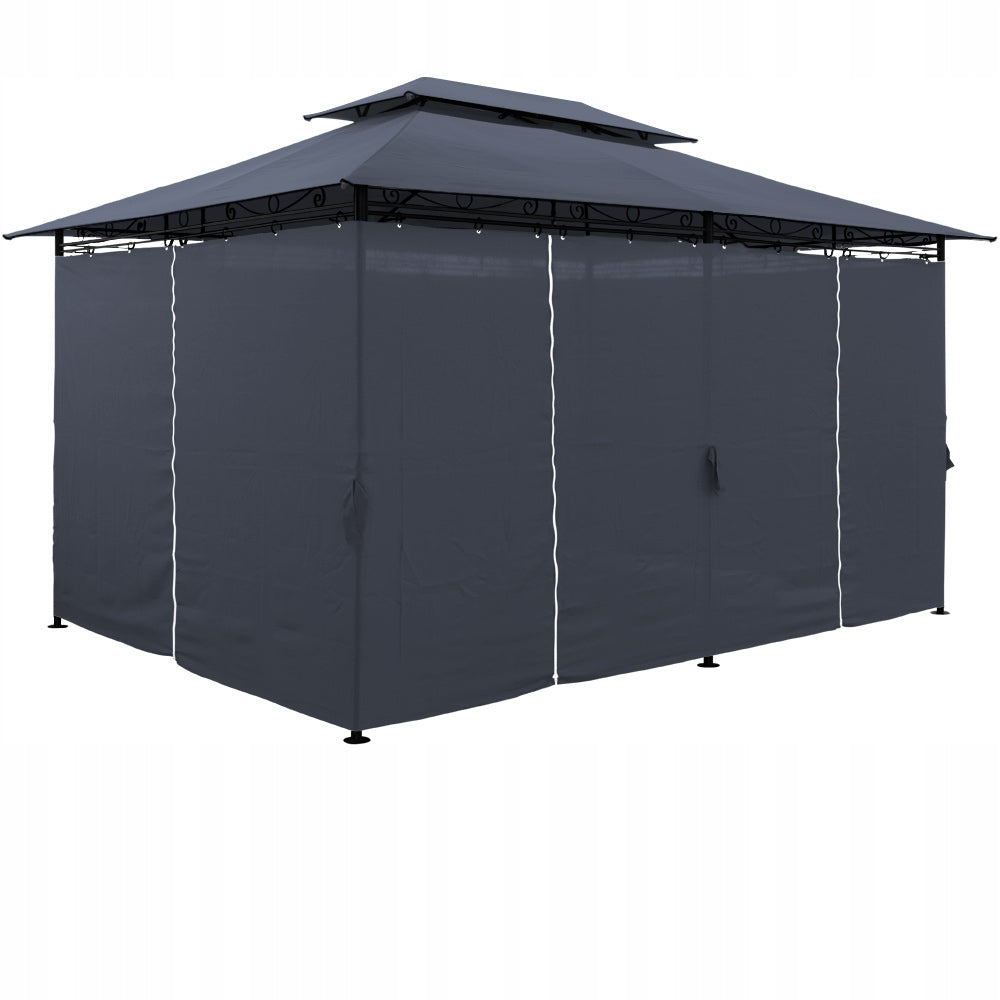 Garden pavilion gazebo party tent birthday 2,9x4x2,6m anthracite Packaging status original