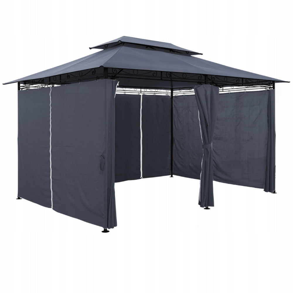 Garden pavilion gazebo party tent birthday 2,9x4x2,6m anthracite Type pavilion