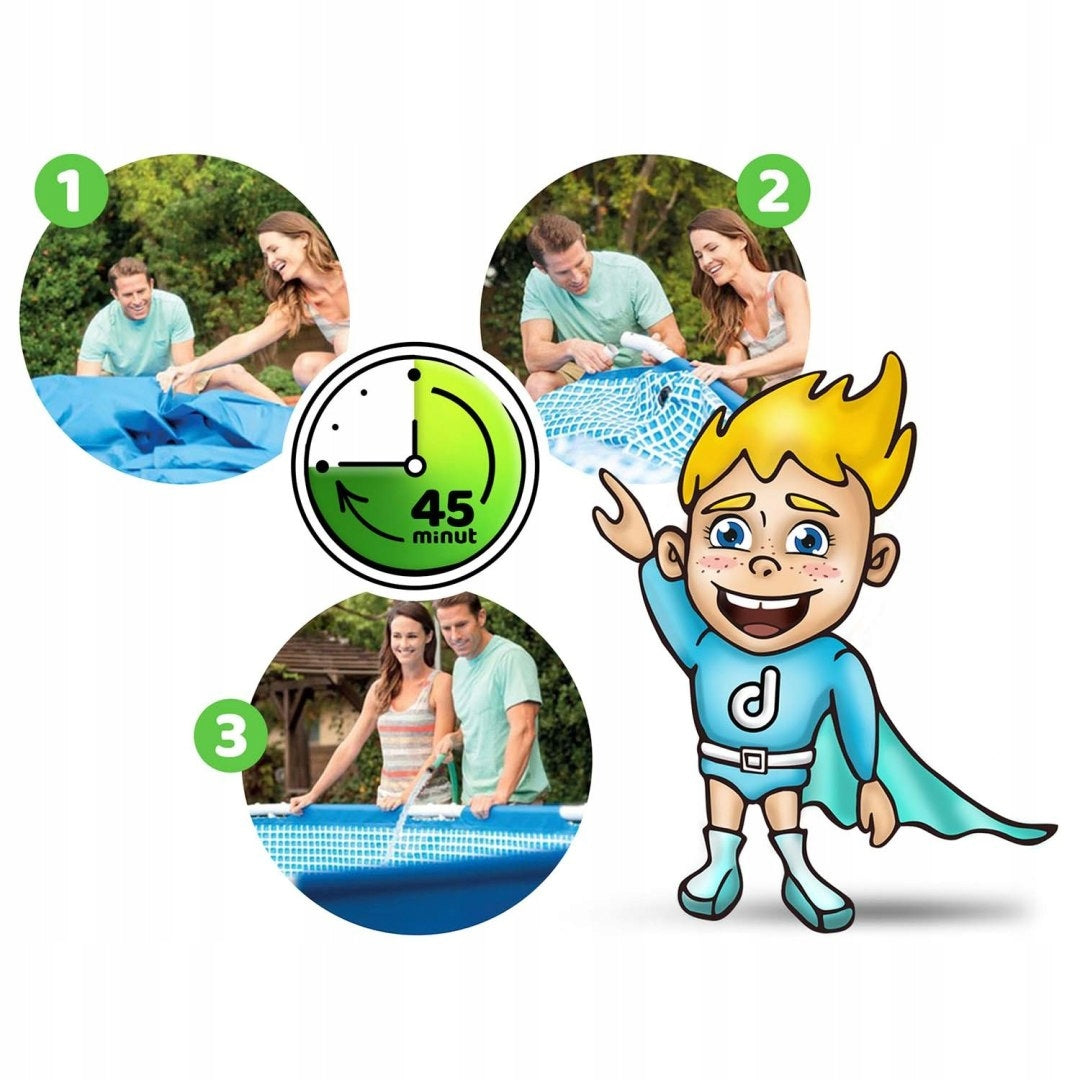 Garden pool 457 x 122 cm 21in1 INTEX 28242 Kind frame