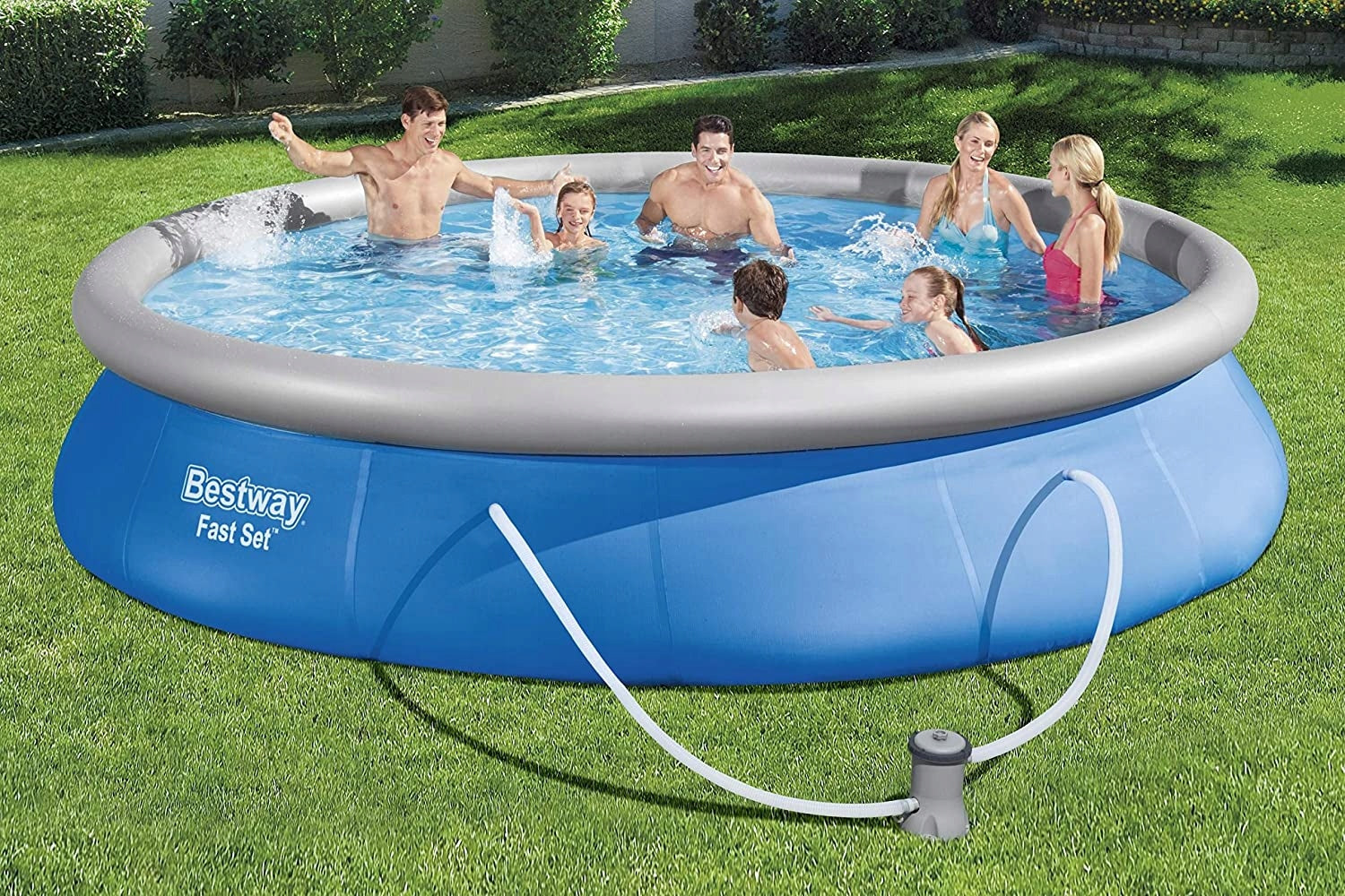Garden pool Bestway 57313 FastSet 457x84 cm 9677L expansion Series Pools