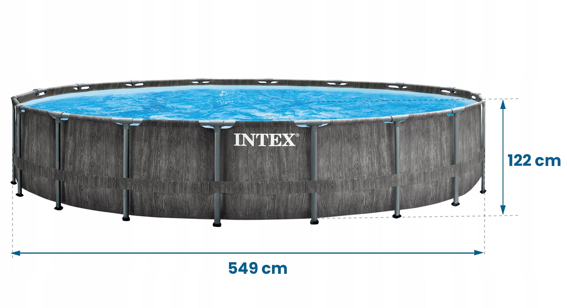 Garden pool INTEX 26744 549x122cm 21in1 Length 549 cm