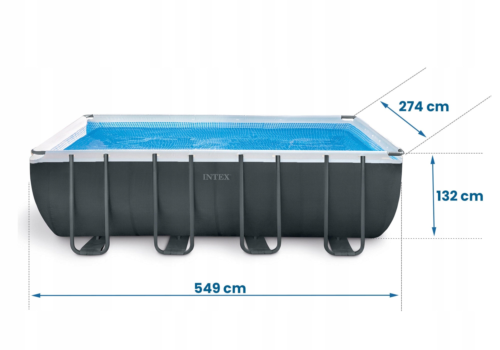 Garden pool INTEX 549x274x132cm 21in1 Length 549 cm