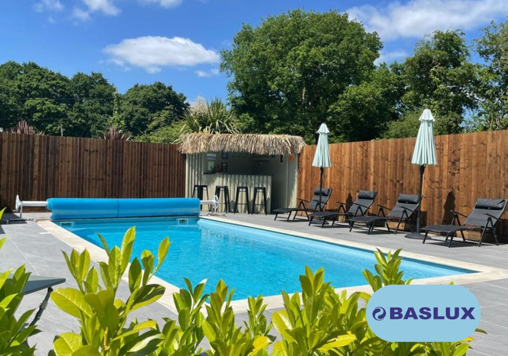 Garden pool dug in 6,30x3,15x1,50 set MANUFACTURER, PROMOTION Length 630 cm
