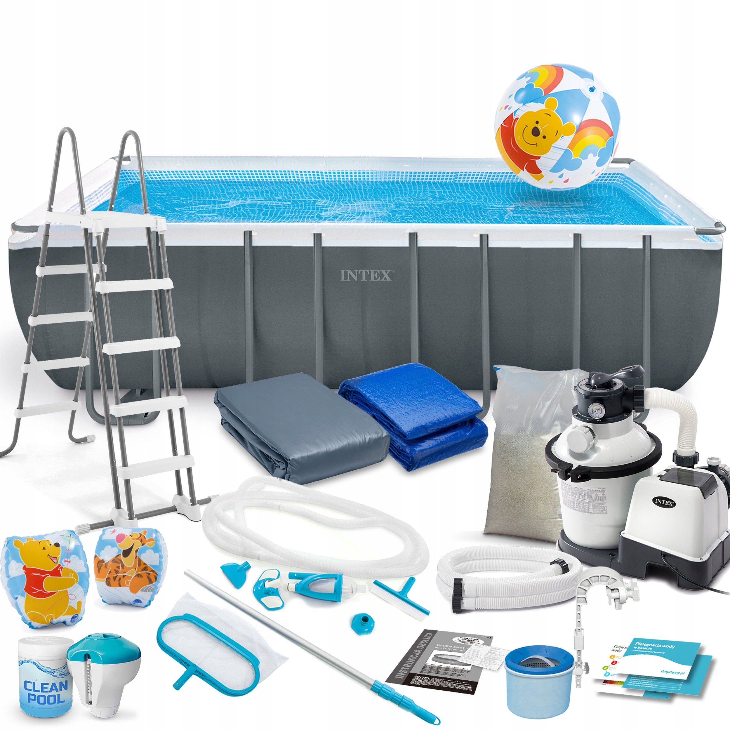 Garden pool frame PUMP + SAND INTEX 549x274x132cm 21in1 MODEL 2026