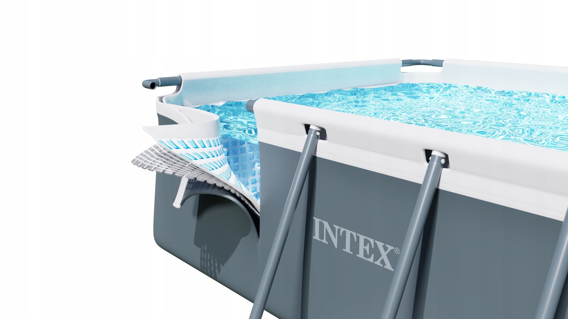 Garden pool frame SAND PUMP + SAND 549x274cm INTEX MODEL 2026 Length 549 cm