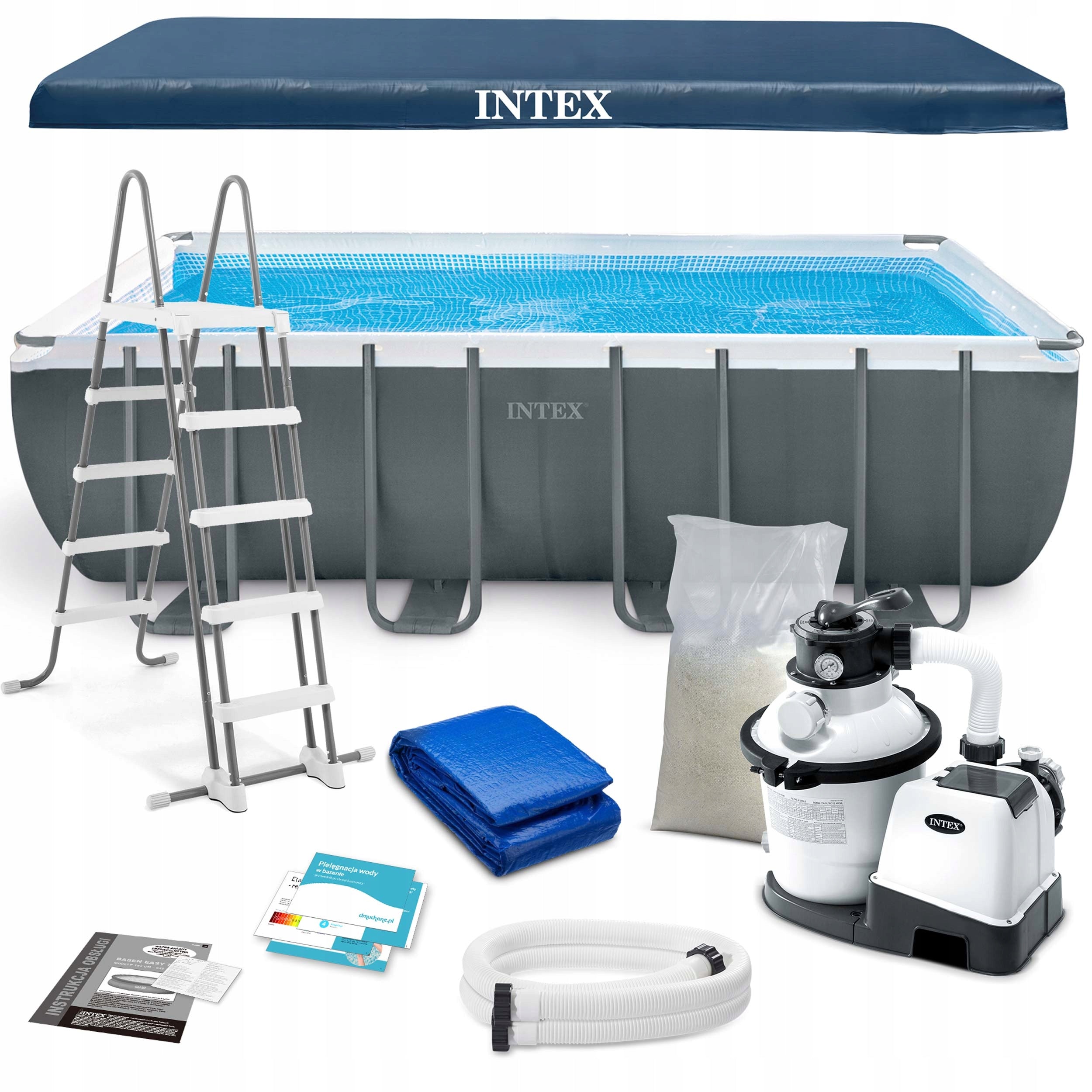 Garden pool frame SAND PUMP + SAND 549x274cm INTEX MODEL 2026