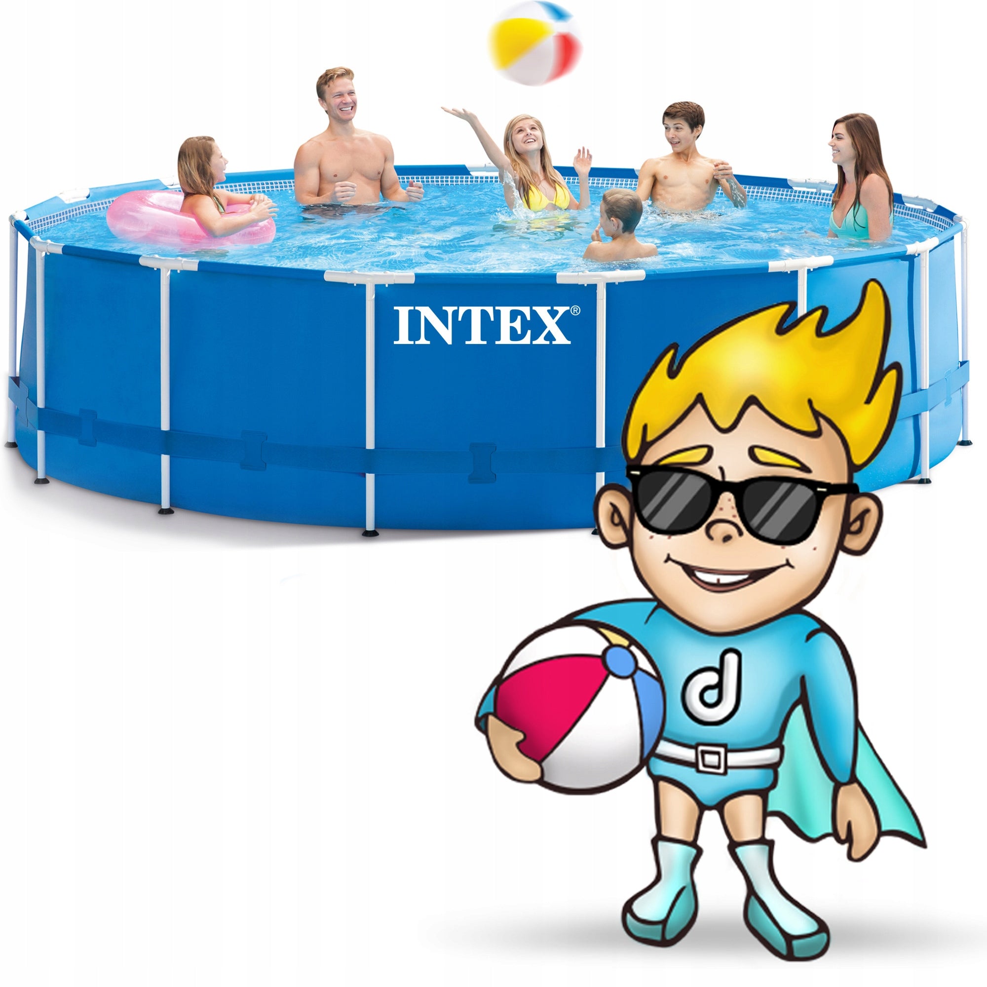 Garden pool rack SET 12in1 457x122 INTEX Height 122 cm