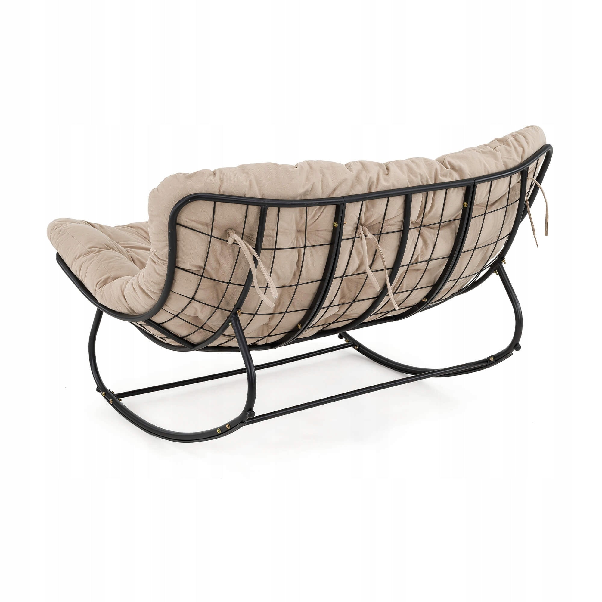 Garden sofa, rocking chair, beige pillows #12B Kind freestanding
