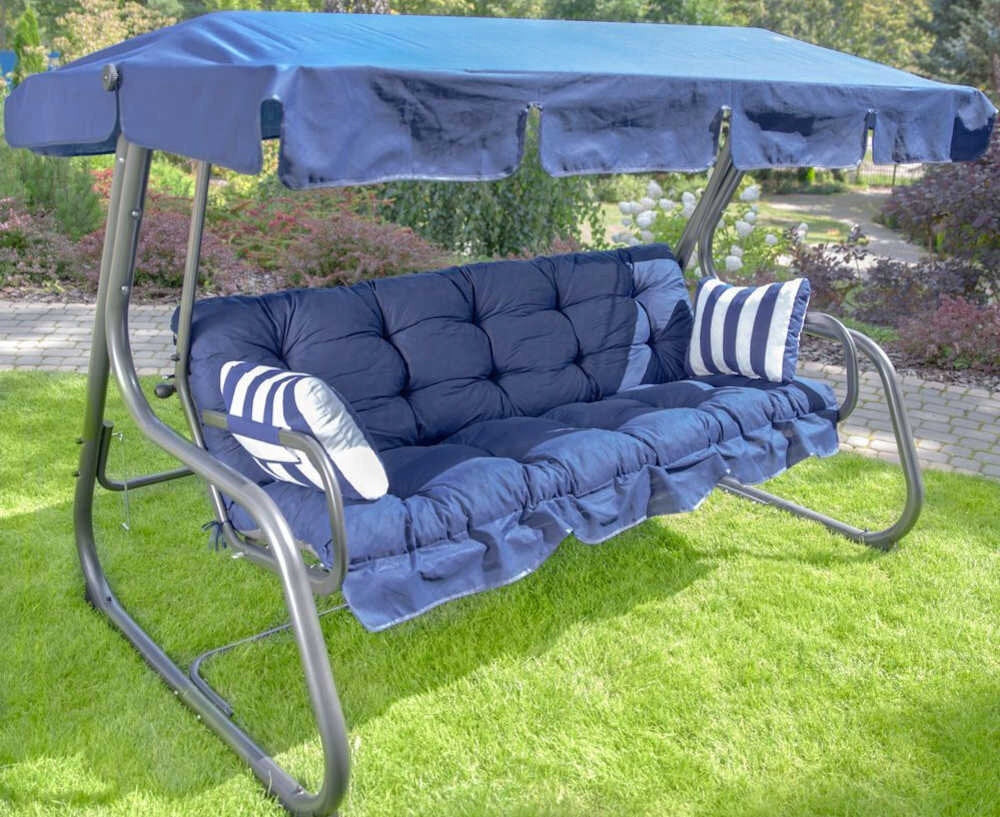 Garden standing swing PATIO Parma D001-41PB 4-seater Material of manufacture metal synthetic material fabric