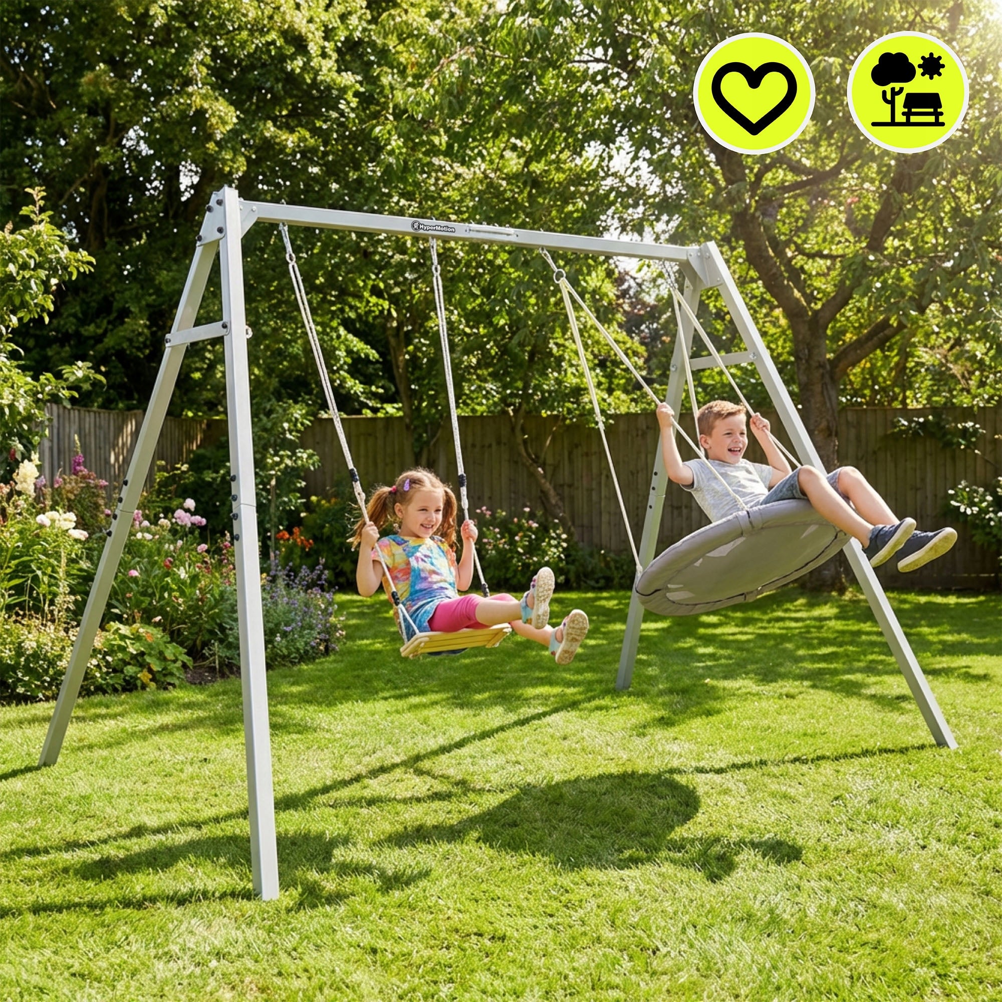 Garden swing 3in1 HyperMotion nest hammock set Manufacturer code SWING HYP89