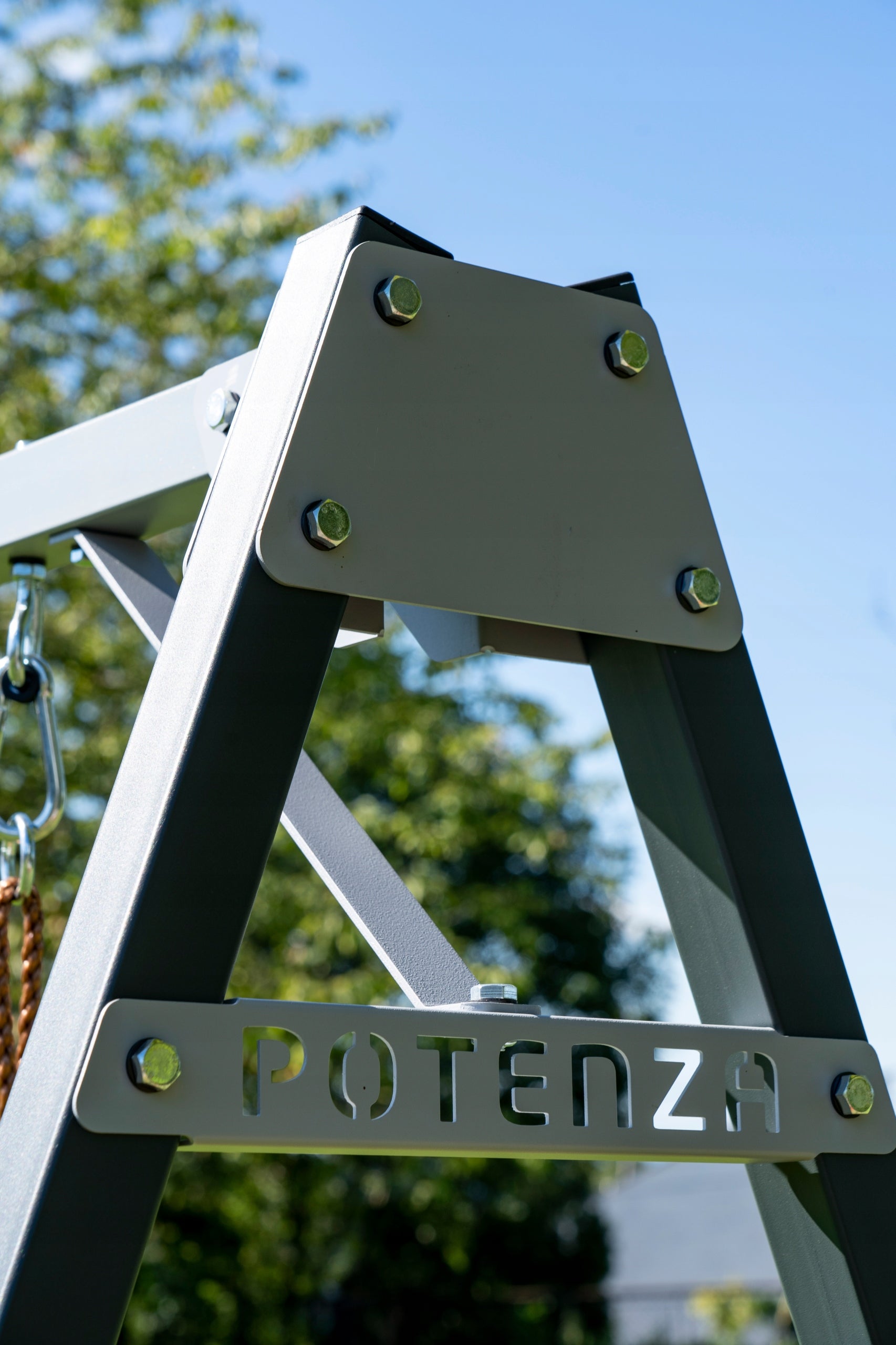 Garden swing for children GALVANIZED single station steel POTENZA Manufacturer Potenza