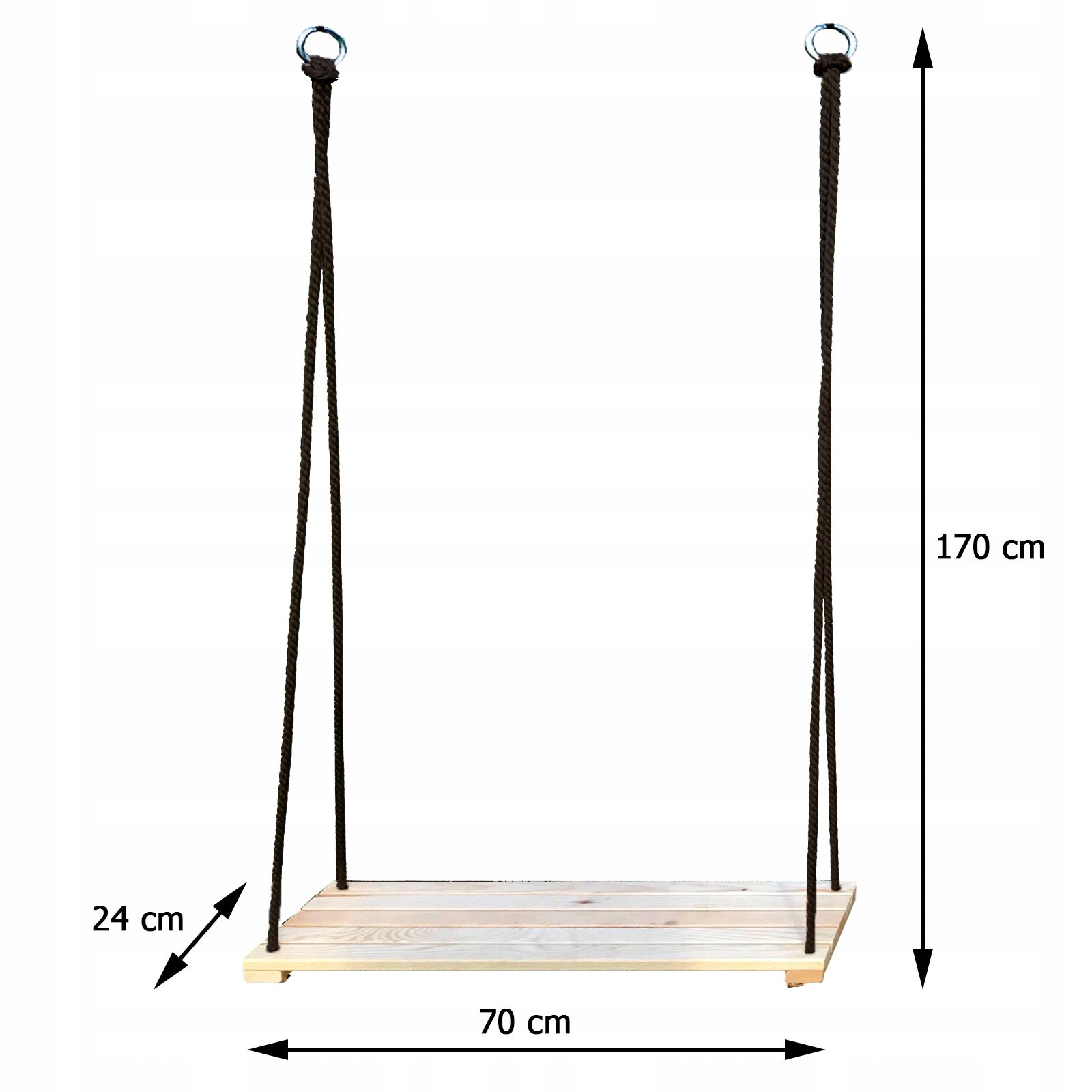 Garden swing for children and adults 70/24 cm, solid, from the manufacturer Packaging status original