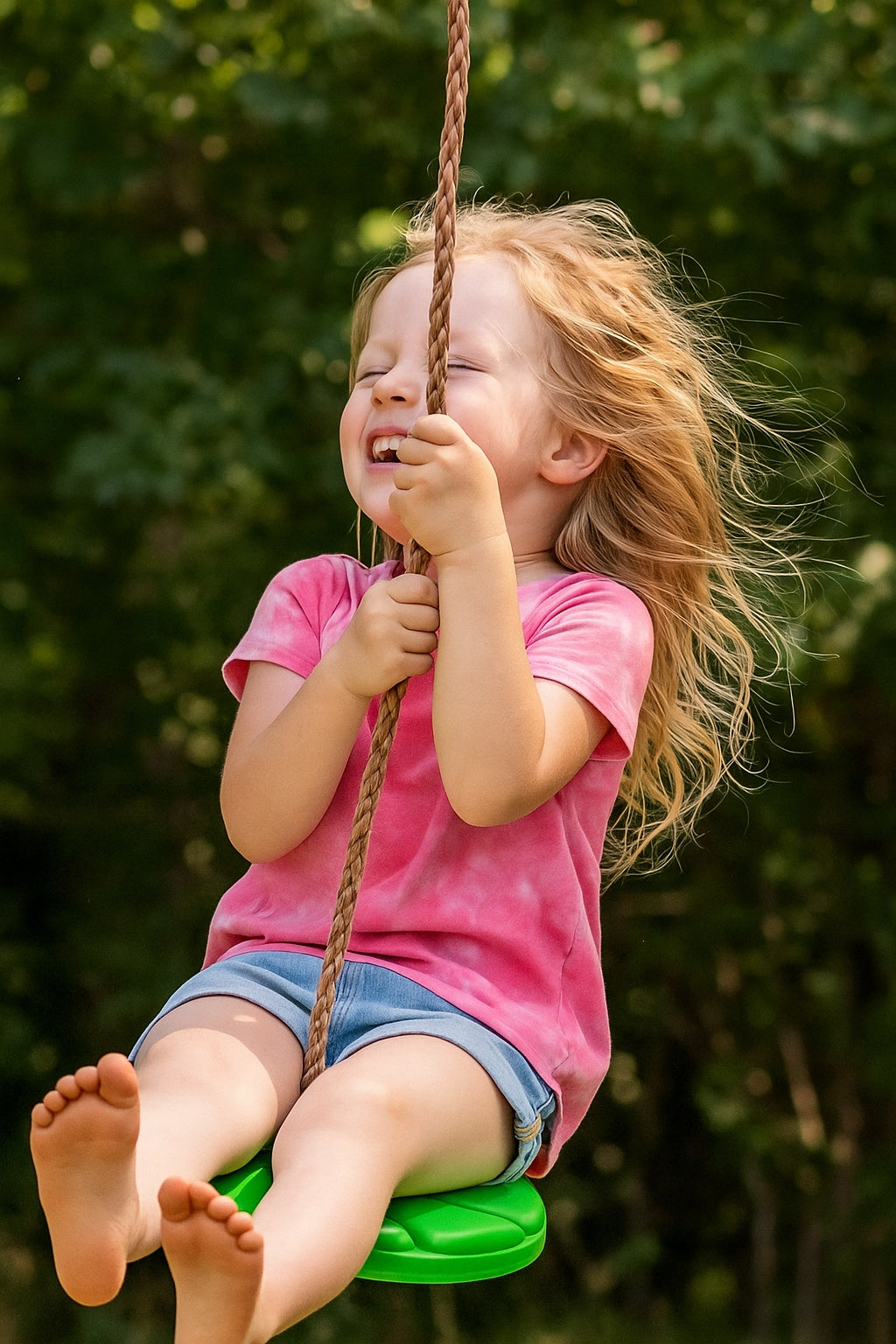 Garden swing for children flower seat with rope for tree 27cm Brand Verk Group