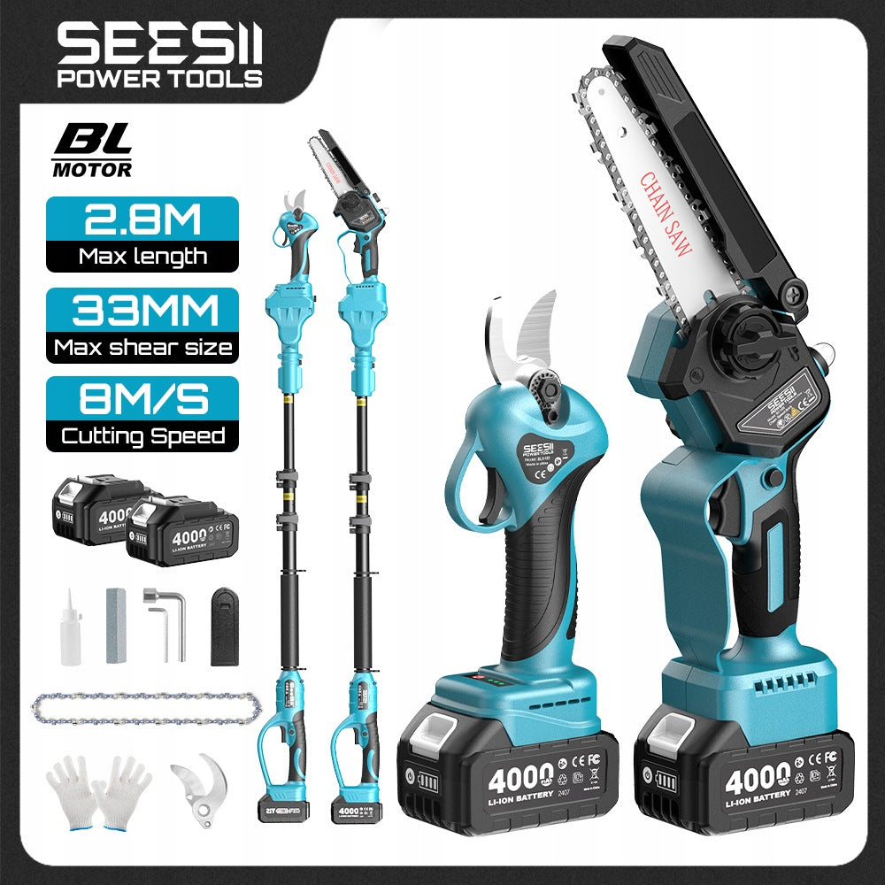 Garden tool SEESII 4in1 - chainsaw, shears, telescope
