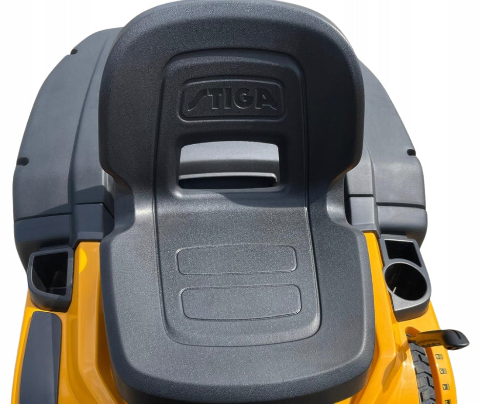 Garden tractor Stiga Estate 384SE VENDING MACHINE BLACK BASKET + ACCESSORIES Basket capacity 240 l