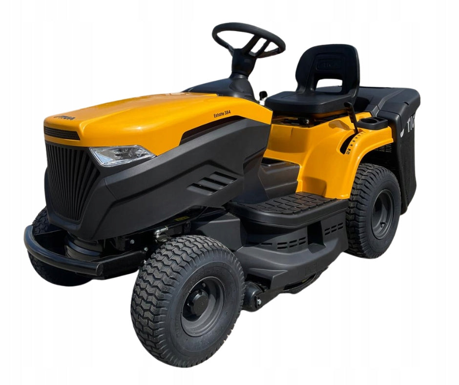 Garden tractor Stiga Estate 384SE VENDING MACHINE BLACK BASKET + ACCESSORIES Brand Stiga