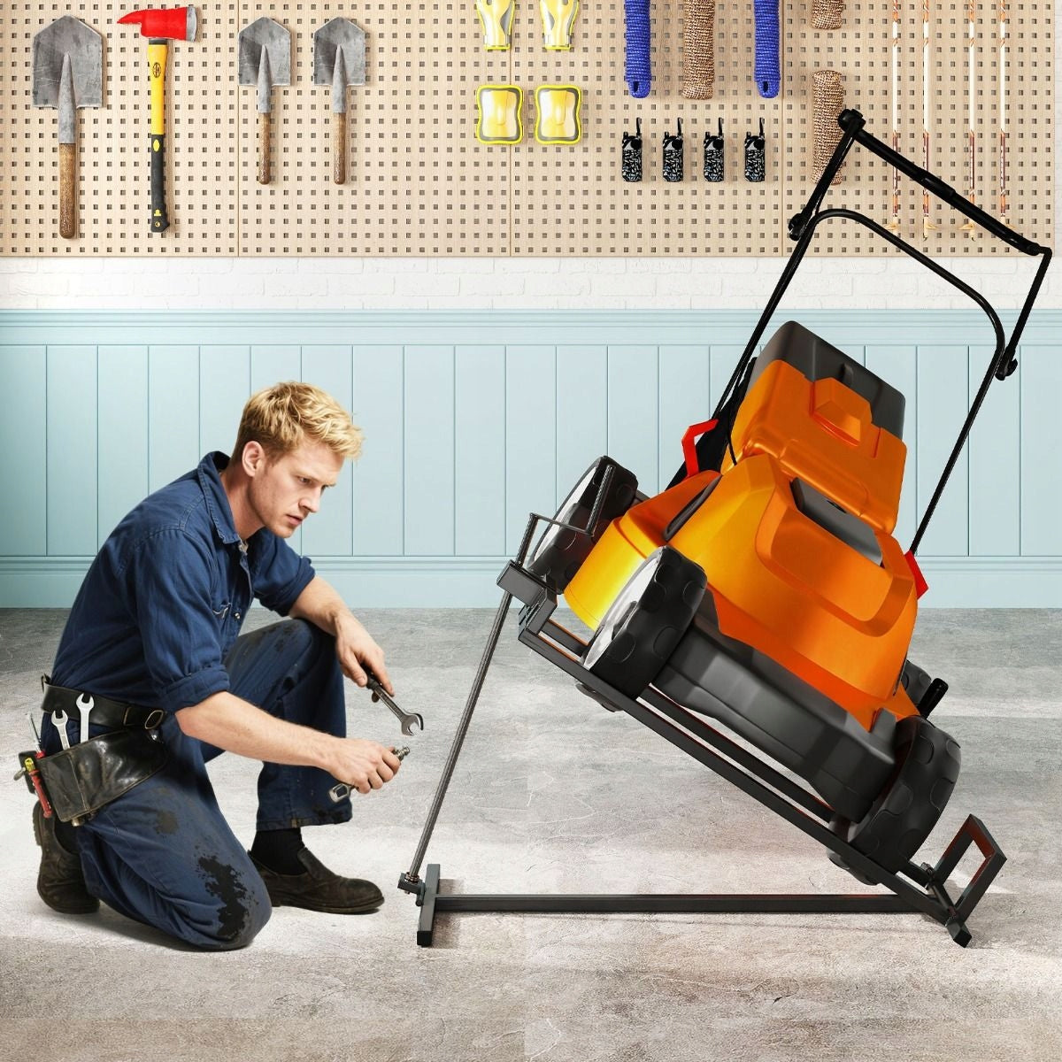 Garden tractor lift Adjustable lift up to 400 kg Manufacturer Costway