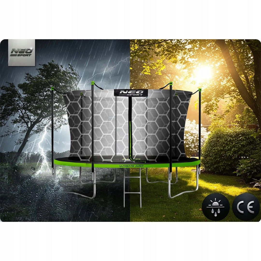 Garden trampoline 14ft/435cm with inner net and ladder Neo-Sport Size (ft) 14 (427-435 cm)