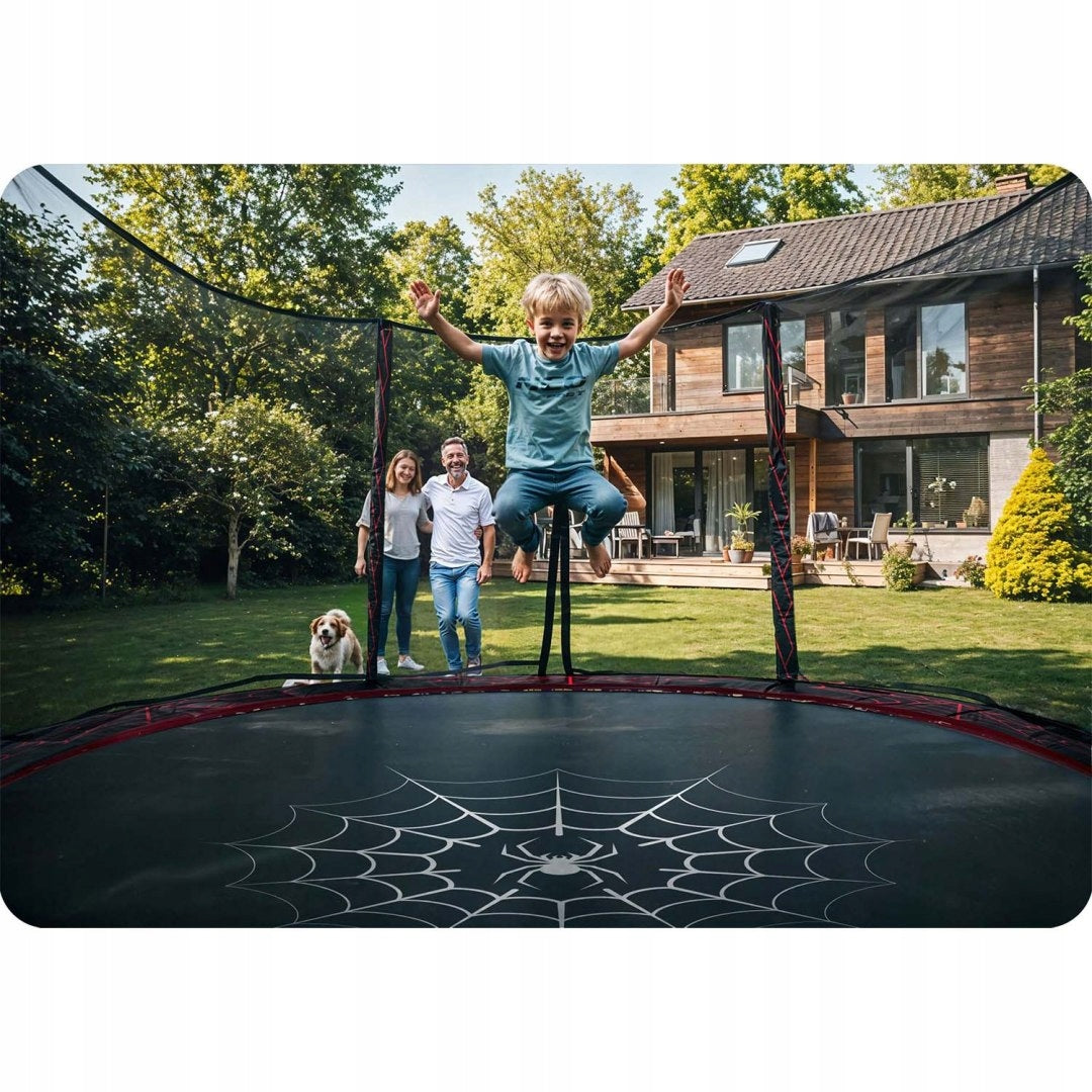 Garden trampoline 15ft/465cm with outdoor net and ladder Neo-Sport Kid's age 3+ years