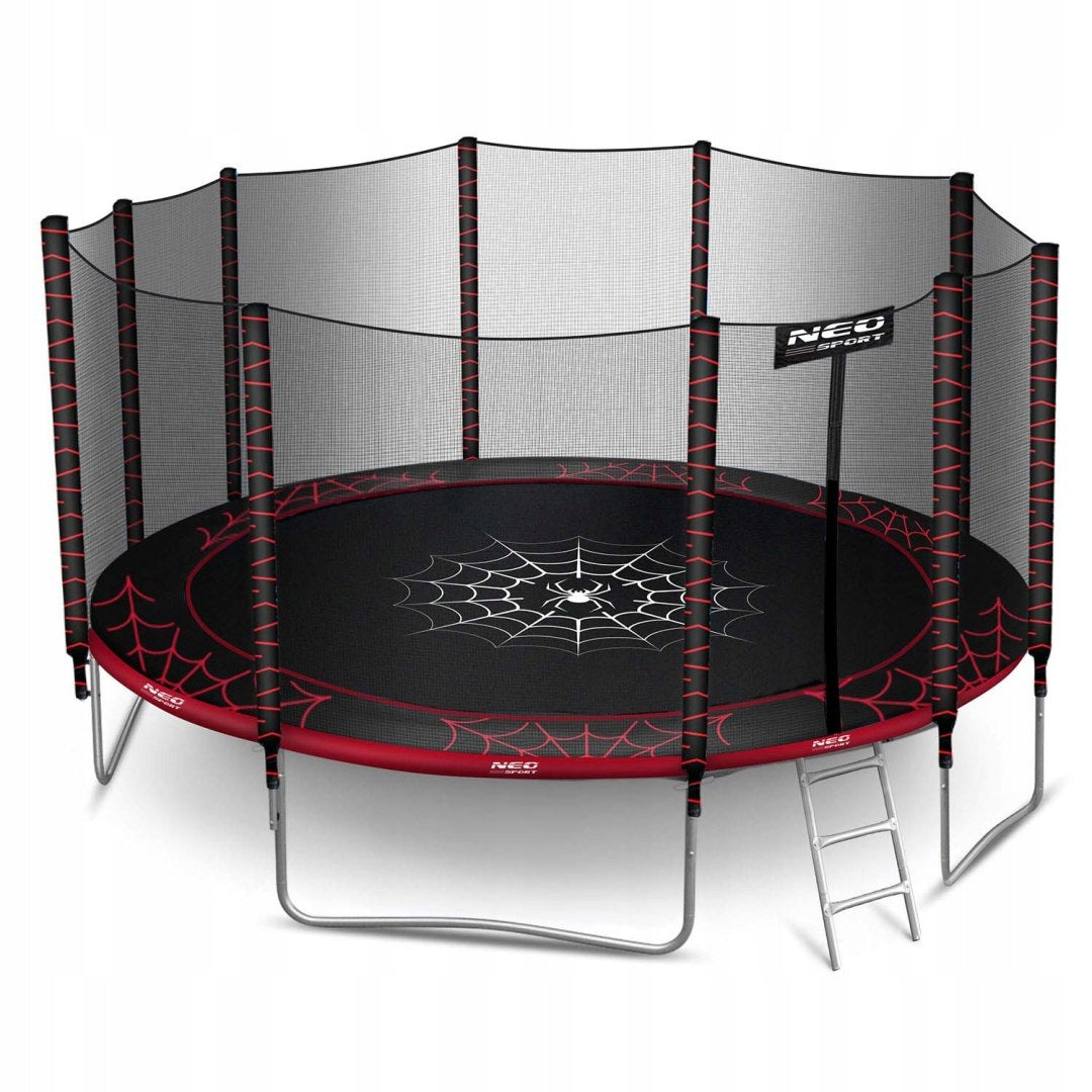 Garden trampoline 15ft/465cm with outdoor net and ladder Neo-Sport Size (ft) 15 (457-465 cm)