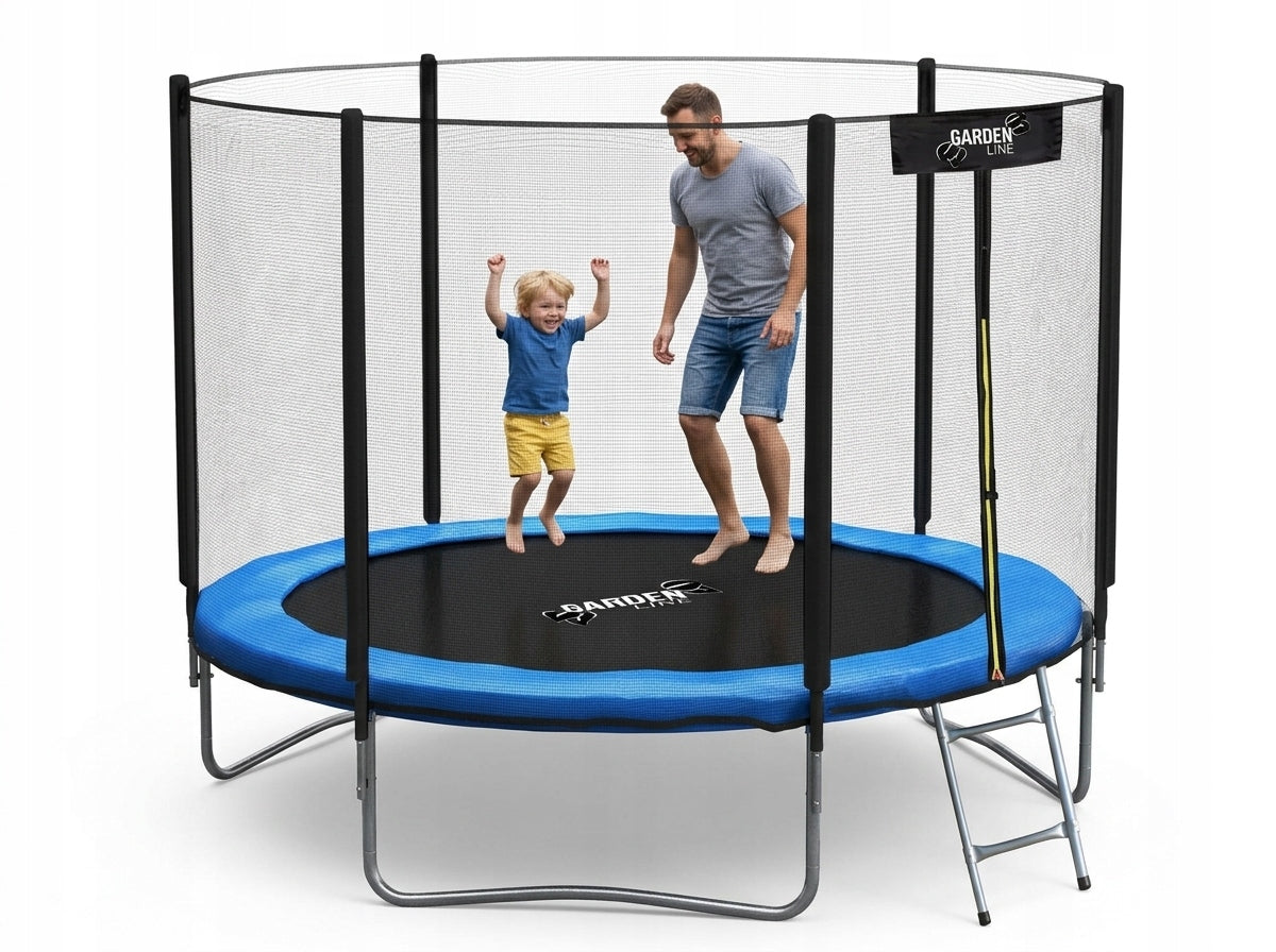 Garden trampoline 312 cm 10FT GardenLine net ladder 150kg Brand GardenLine