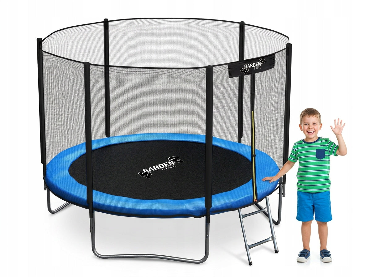Garden trampoline 312 cm 10FT GardenLine net ladder 150kg