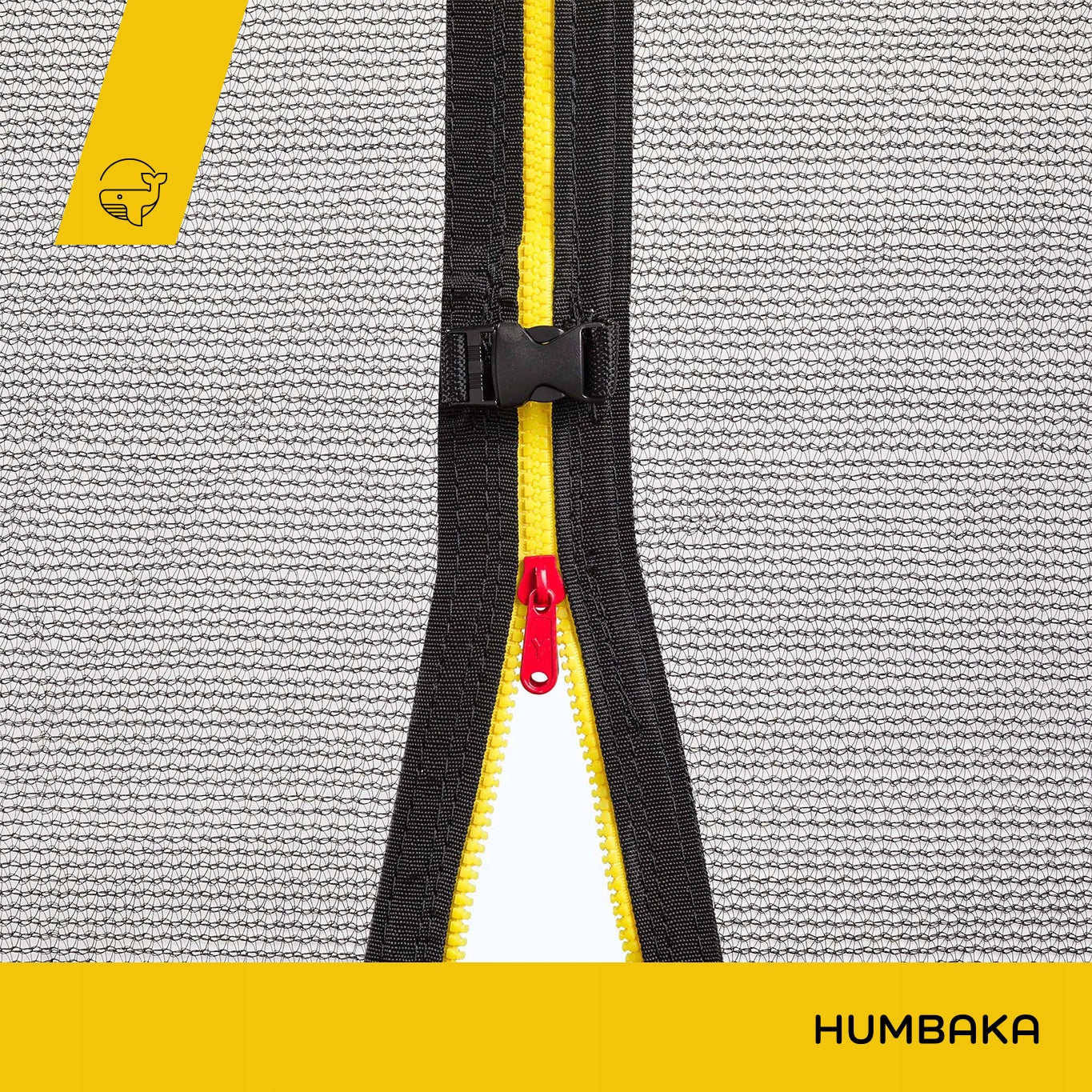 Garden trampoline HUMBAKA 244 cm Ladder Mesh Total height 211 cm