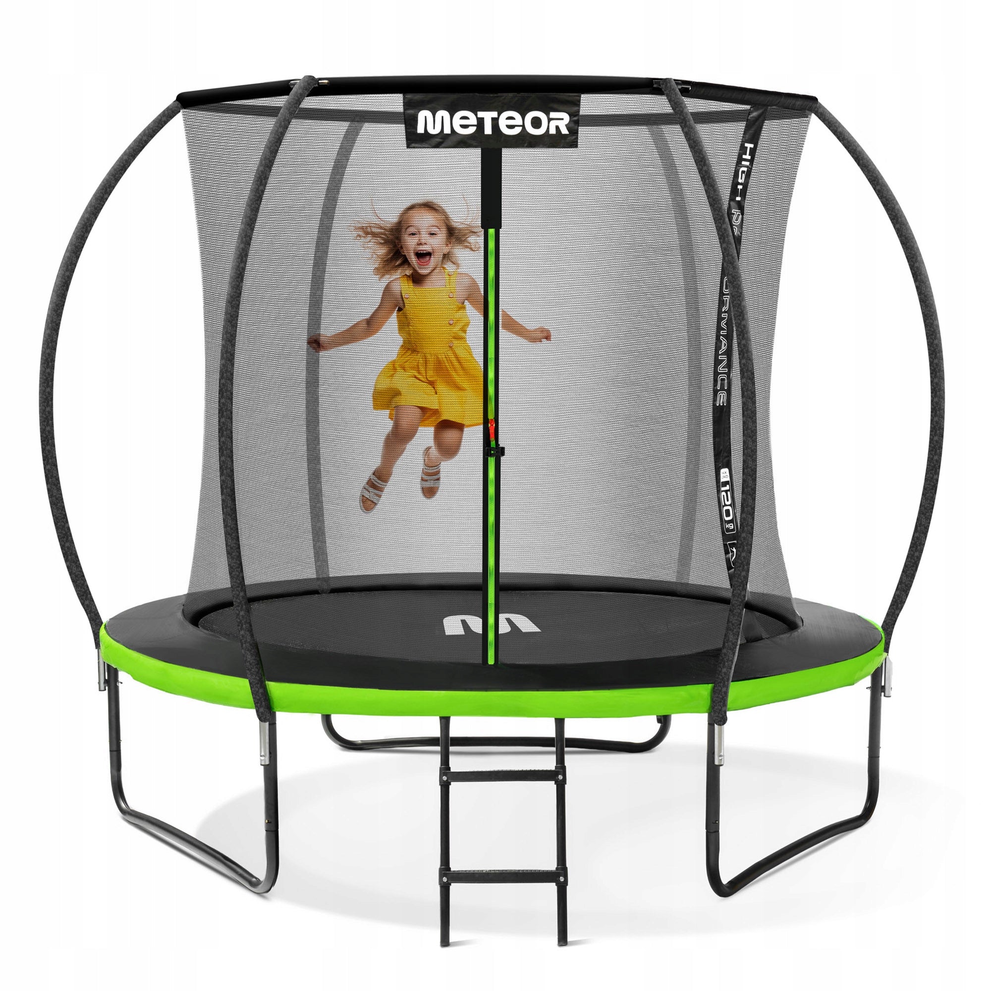 Garden trampoline large for children ladder with inner net Meteor 8ft Manufacturer code 17542