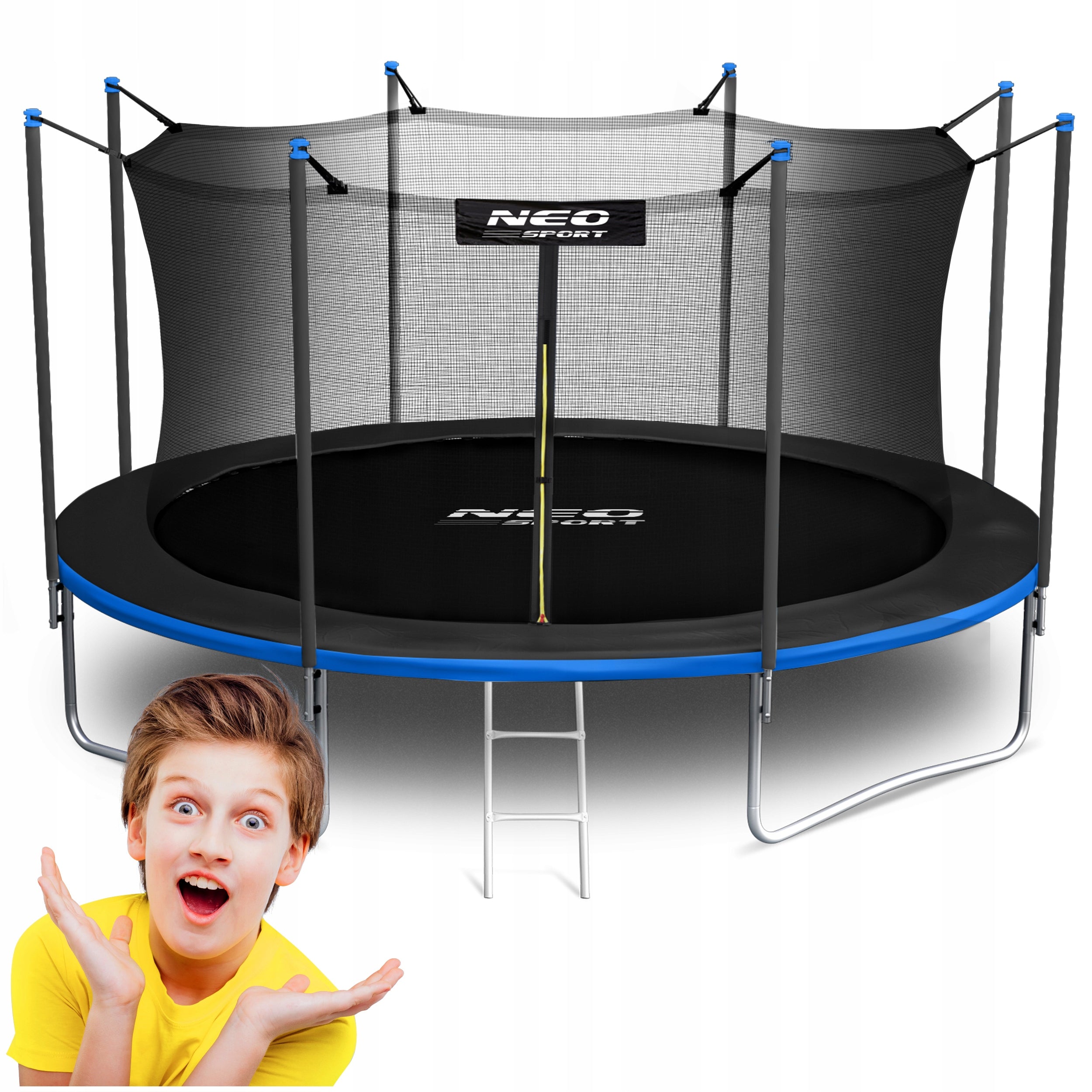 Garden trampoline with indoor net 435cm 14ft model 2025 Neosport