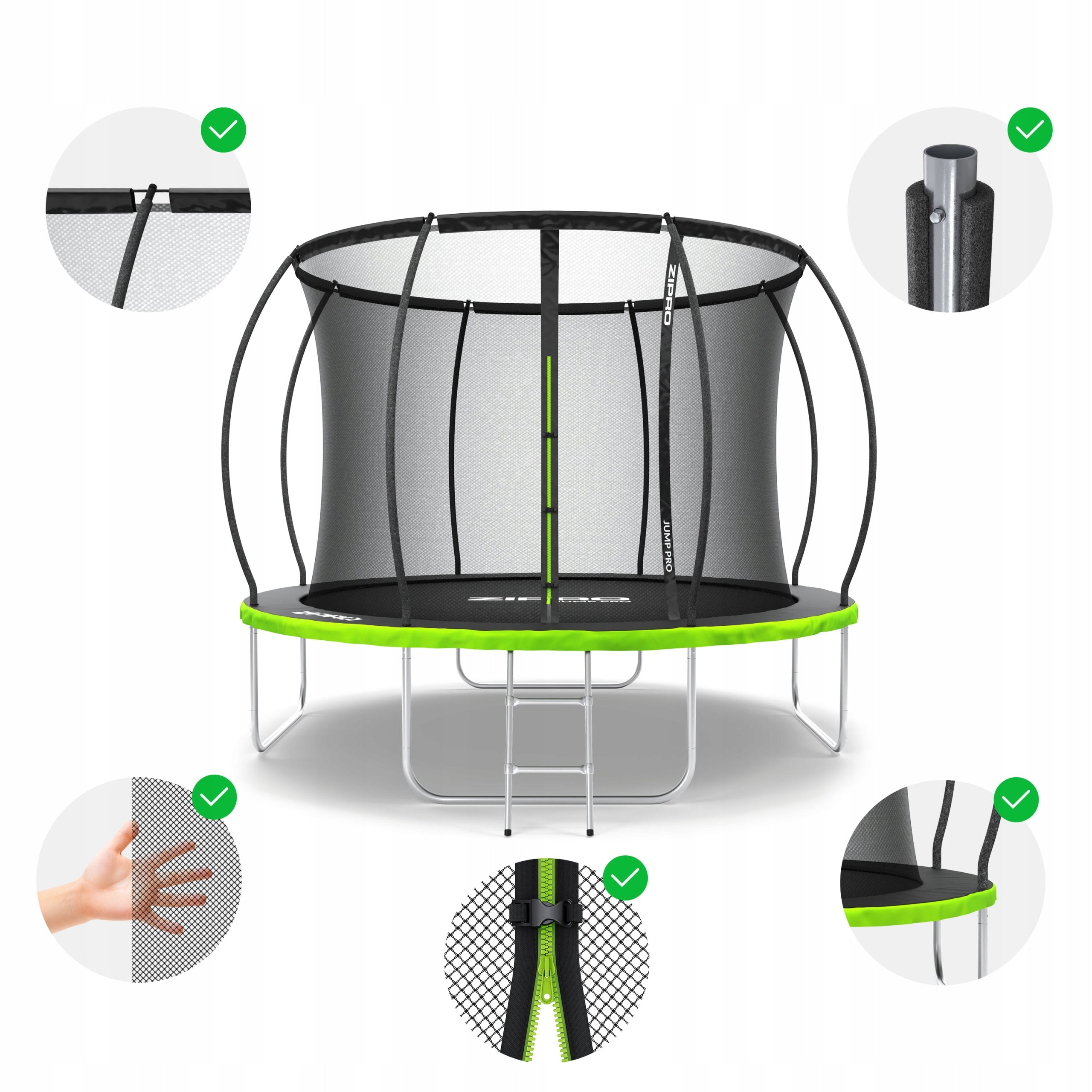 Garden trampoline with inner net for children 10FT 312cm - Zipro Brand Zipro