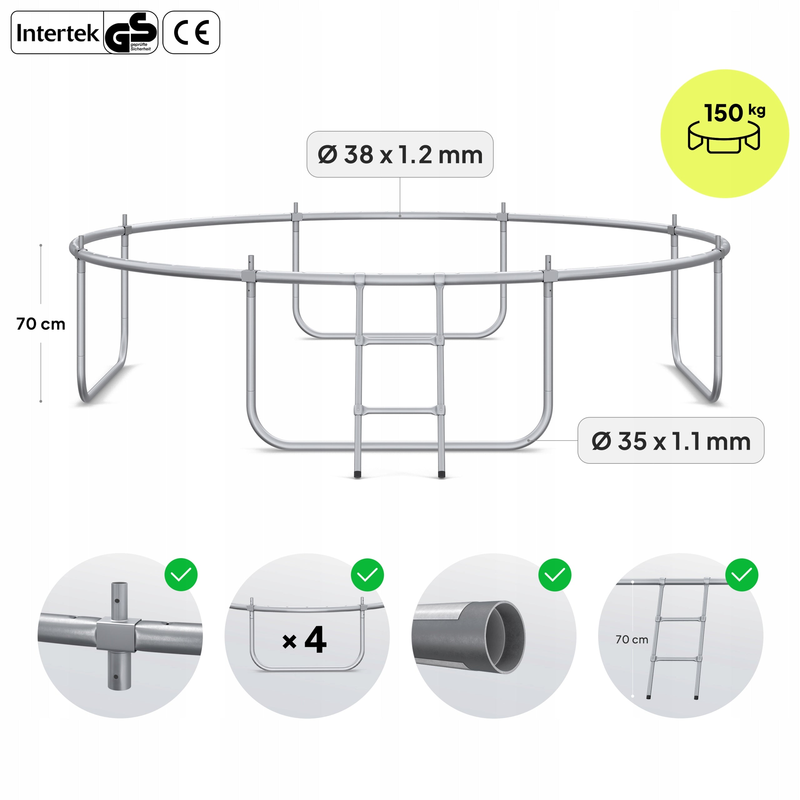 Garden trampoline with inner net for children 10FT 312cm Zipro Manufacturer code 1633755