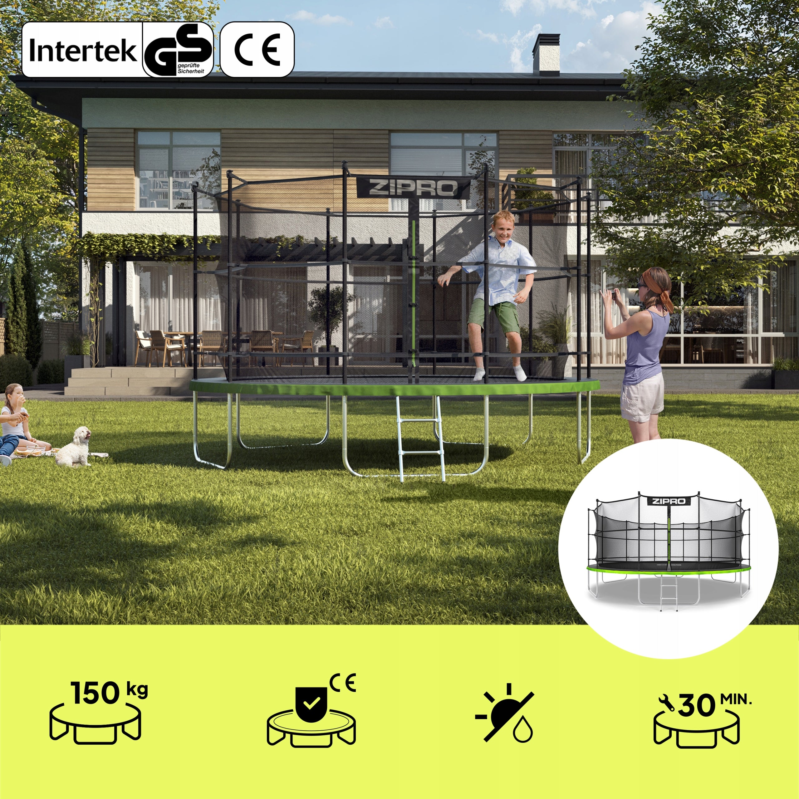 Garden trampoline with inner net for children 16FT 496cm Zipro Manufacturer code 5902659840707