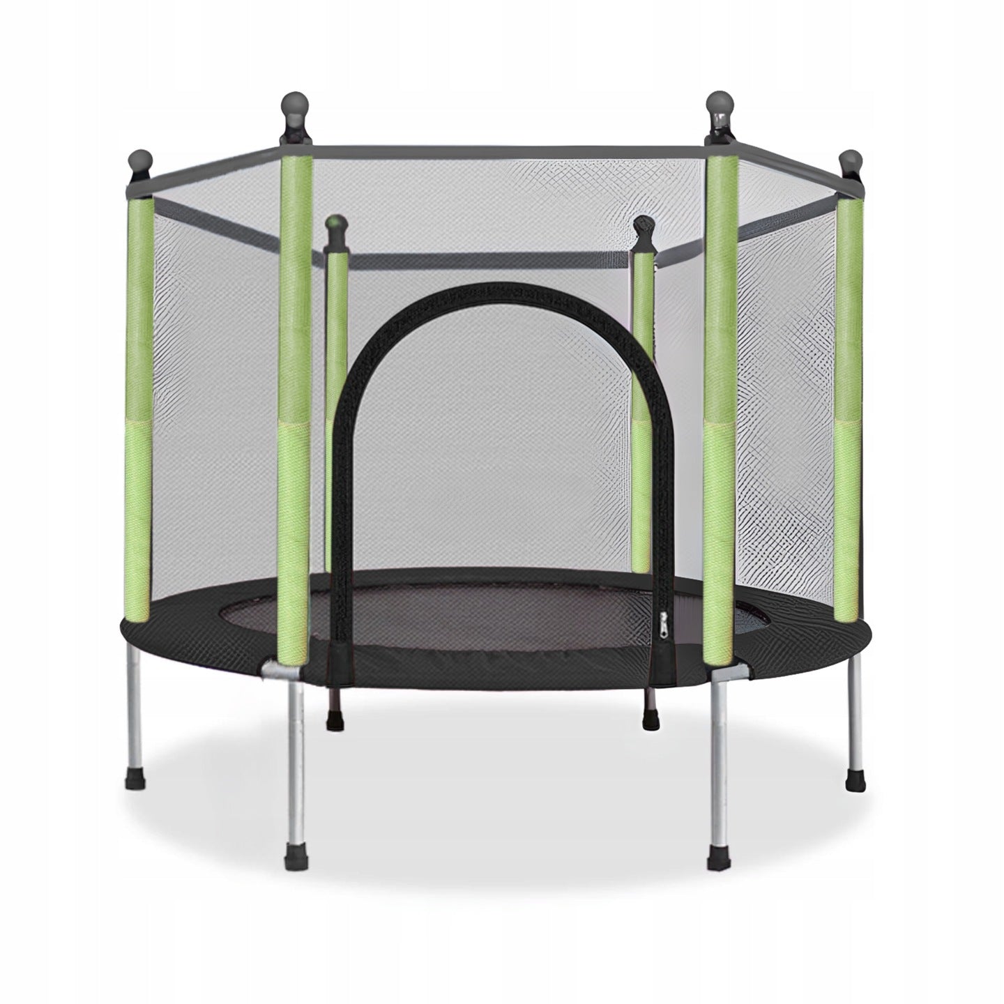 Garden trampoline with net 140 cm 150 kg for children 6+ Manufacturer code 3215 Mini mała solidna bezpieczna dziecięca